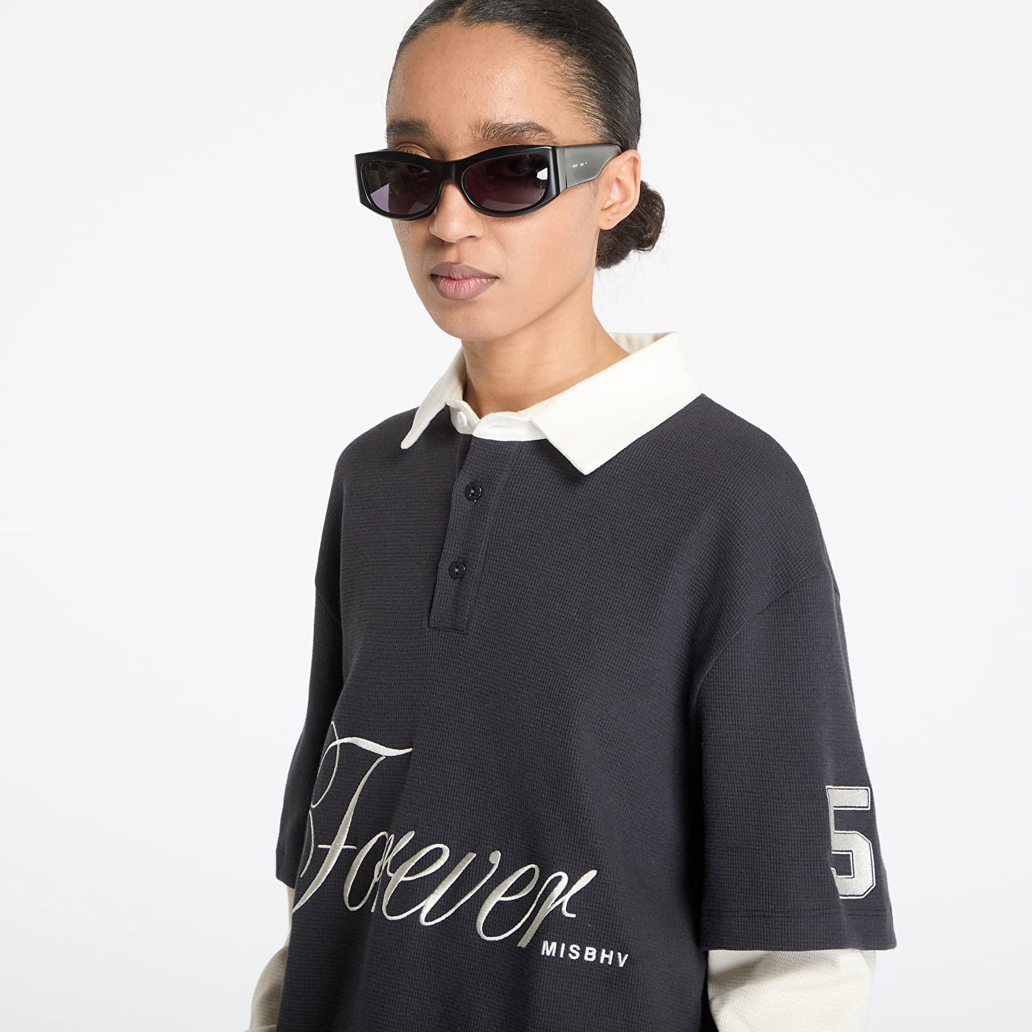 Poolopaita MISBHV MISBHV Forever Double Layered Polo Musta | 250M152, 1