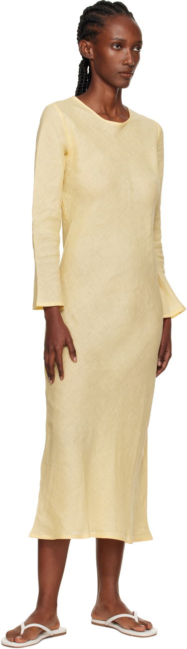 Mekko Baserange Baserange Dydine Long Sleeve Maxi Dress Keltainen | DRDYL-FL-AU25, 3
