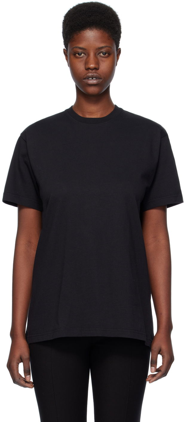 T-paita TOTEME Straight T-Shirt Musta | 232-5043-786