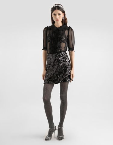 Hame Dolce & Gabbana Dolce & Gabbana Sequined Skirt Collection Musta | F4DADTHLMZMN0000, 1