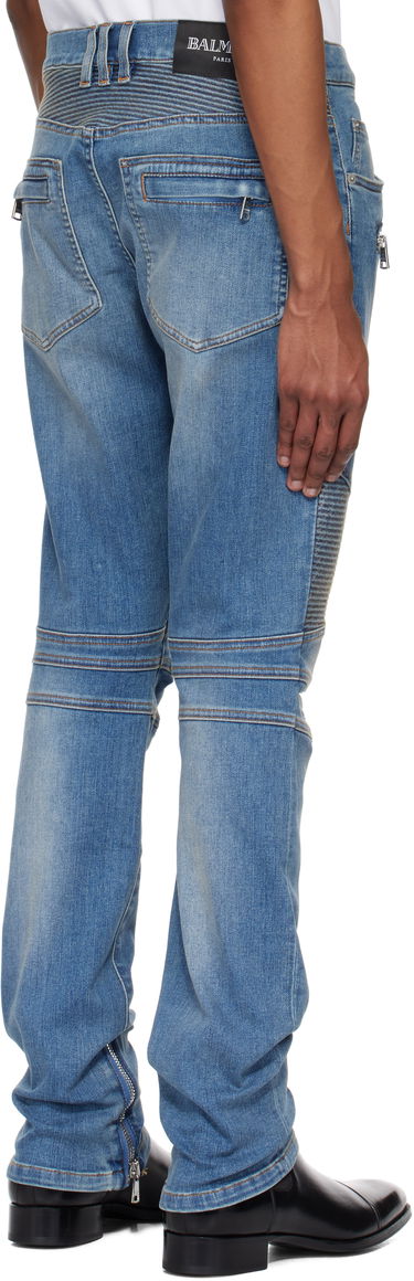 Jeans Balmain Balmain Slim-Fit Biker Jeans Sininen | EH1MG115DF44, 2