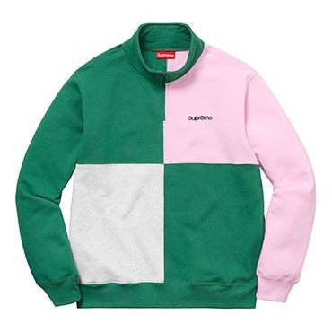 Villapaita Supreme Supreme SS18 Color Blocked Half Zip Sweatshirt Monivärinen | SUP-SS18-759