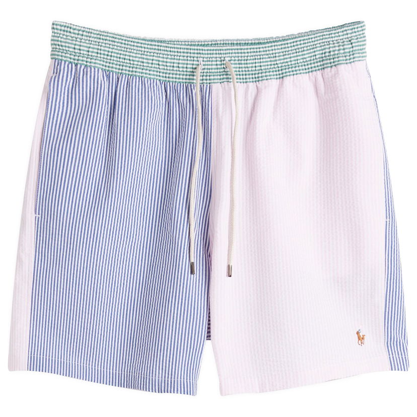 Uimapuvut Polo by Ralph Lauren Polo Ralph Lauren Multi Stripe Seersucker Swim Shorts, Size Large Monivärinen | 710963307001