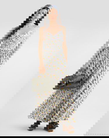 Käsilaukku Dolce & Gabbana Dolce & Gabbana My Sicily Leather Top-Handle Bag with Lock Charm Vihreä | BB7782B732180560, 1