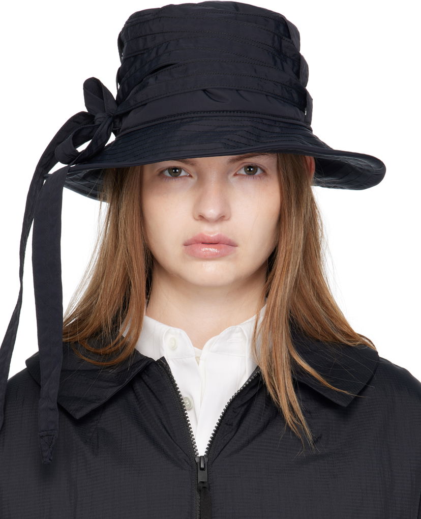 Hattu Y-3 Y-3 Cinch Bucket Hat Musta | JX8362