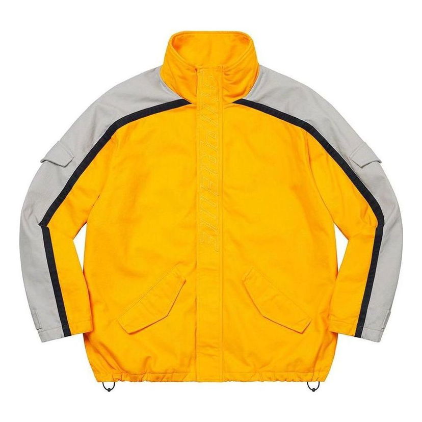 Tuulitakki Supreme Brushed Twill Zip Jacket Keltainen | SUP-FW22-701