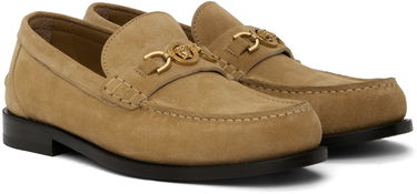 Kengänhoito Versace Versace Giuliano Suede Loafers Beige | 1013592_1A13357, 3