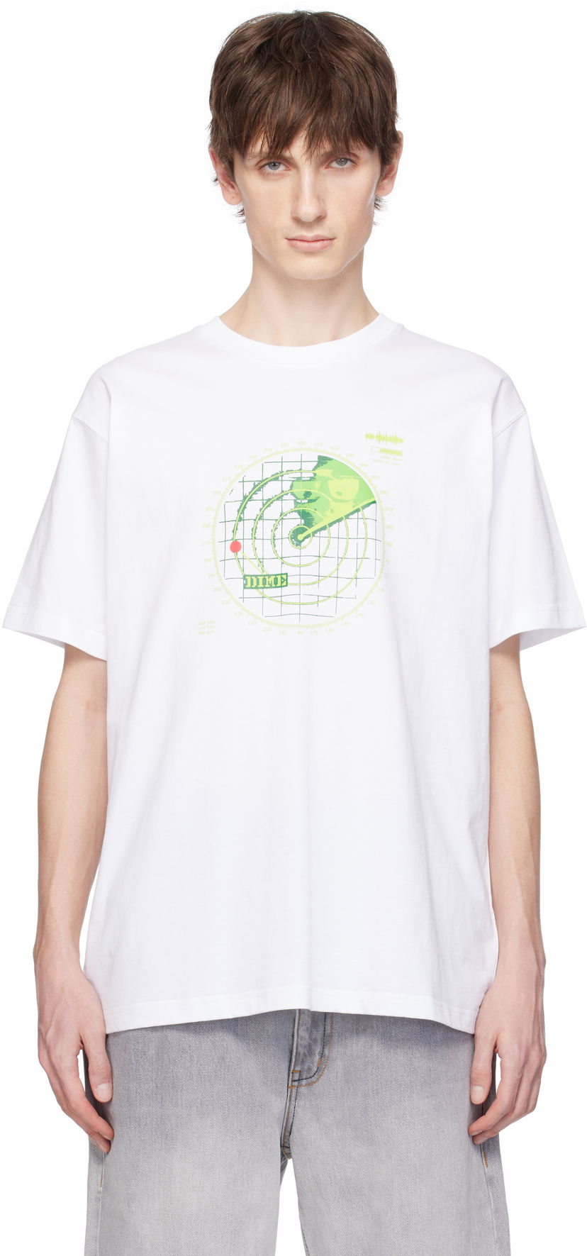 T-paita Dime Dime Radar Graphic T-Shirt Valkoinen | DIMESP2557WHT