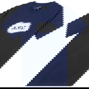 T-paita A.P.C. Albert Spray Logo Tee Tummansininen | COEIO-H26259-IAK, 0