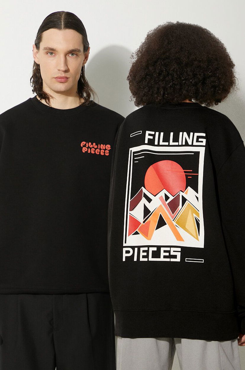 Huppari Filling Pieces Filling Pieces Sunset Graphic Sweatshirt Musta | 74517021861