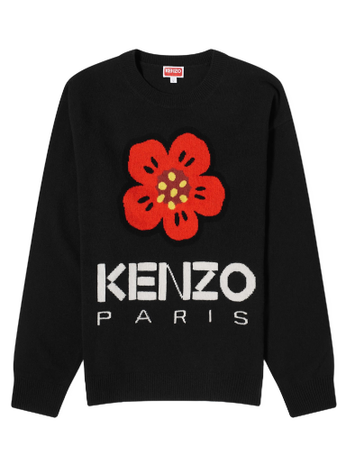 Villapaita KENZO Boke Flower Crewneck Musta | FD65PU4273LD-99J