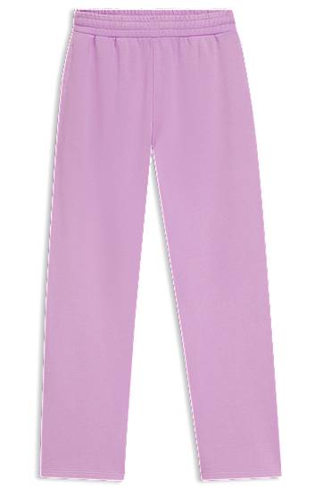 Verryttelyhousut BOSS Loose-Fit Cotton Terry Tracksuit Bottoms Violetti | 50545019