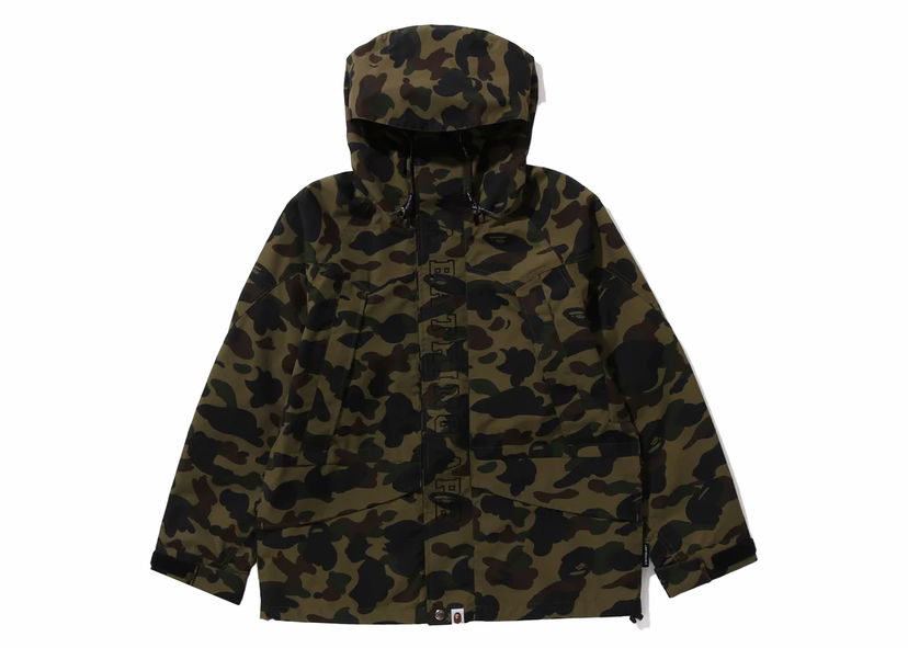 Takki BAPE BAPE 1st Camo Snowboard Jacket Green Vihreä | 1J80-140-009