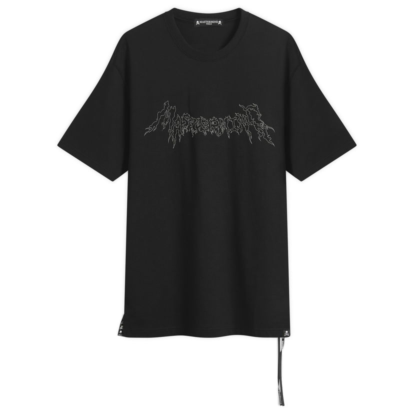 T-paita Mastermind WORLD MASTERMIND WORLD Embroidered Logo Short Sleeve T-Shirt Musta | MW25S15-TS069-011