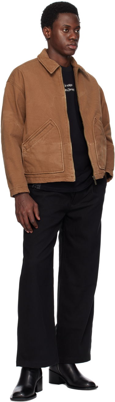 Housut izzue Relaxed Fit Twill Pants Musta | IZXPTL6137W4NBKX, 3