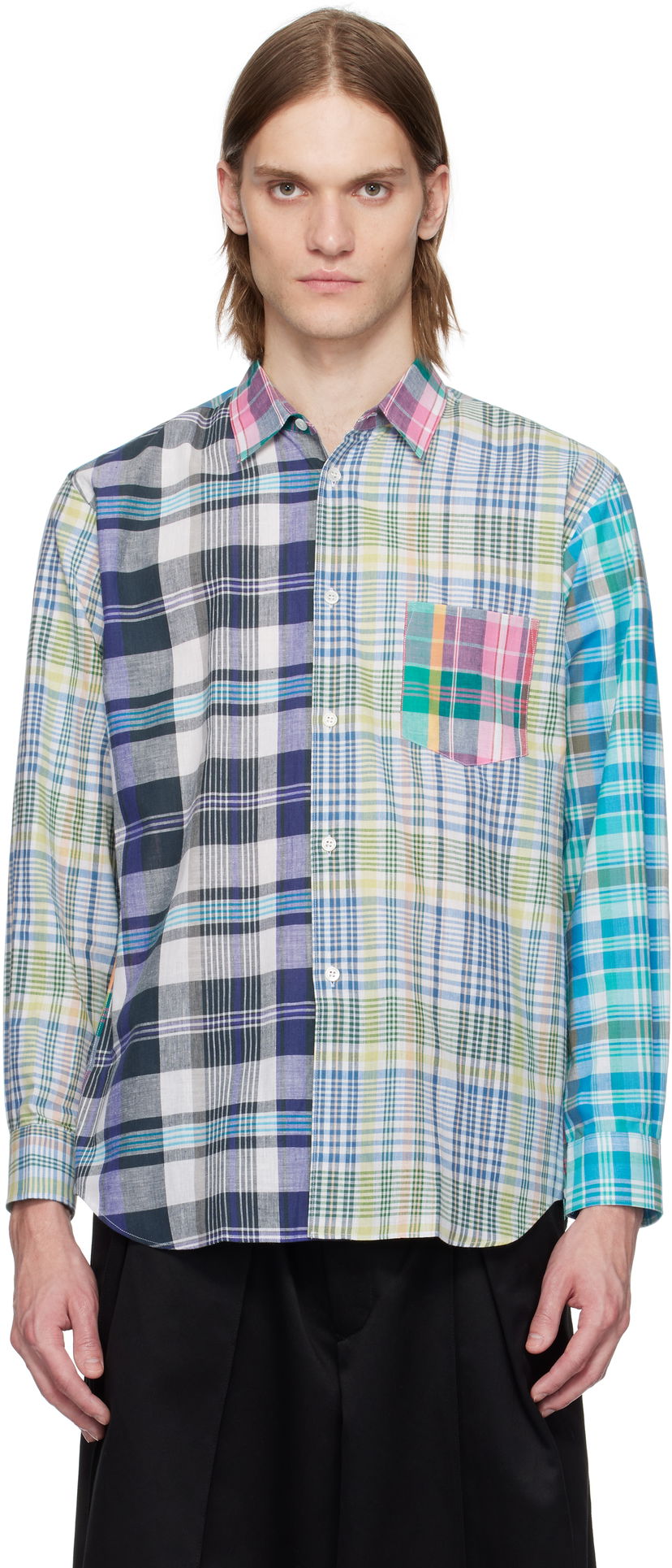 Paita Comme des Garçons Comme des Garçons Shirt Yarn Dyed Check Poplin Shirt Monivärinen | FO-B008-051