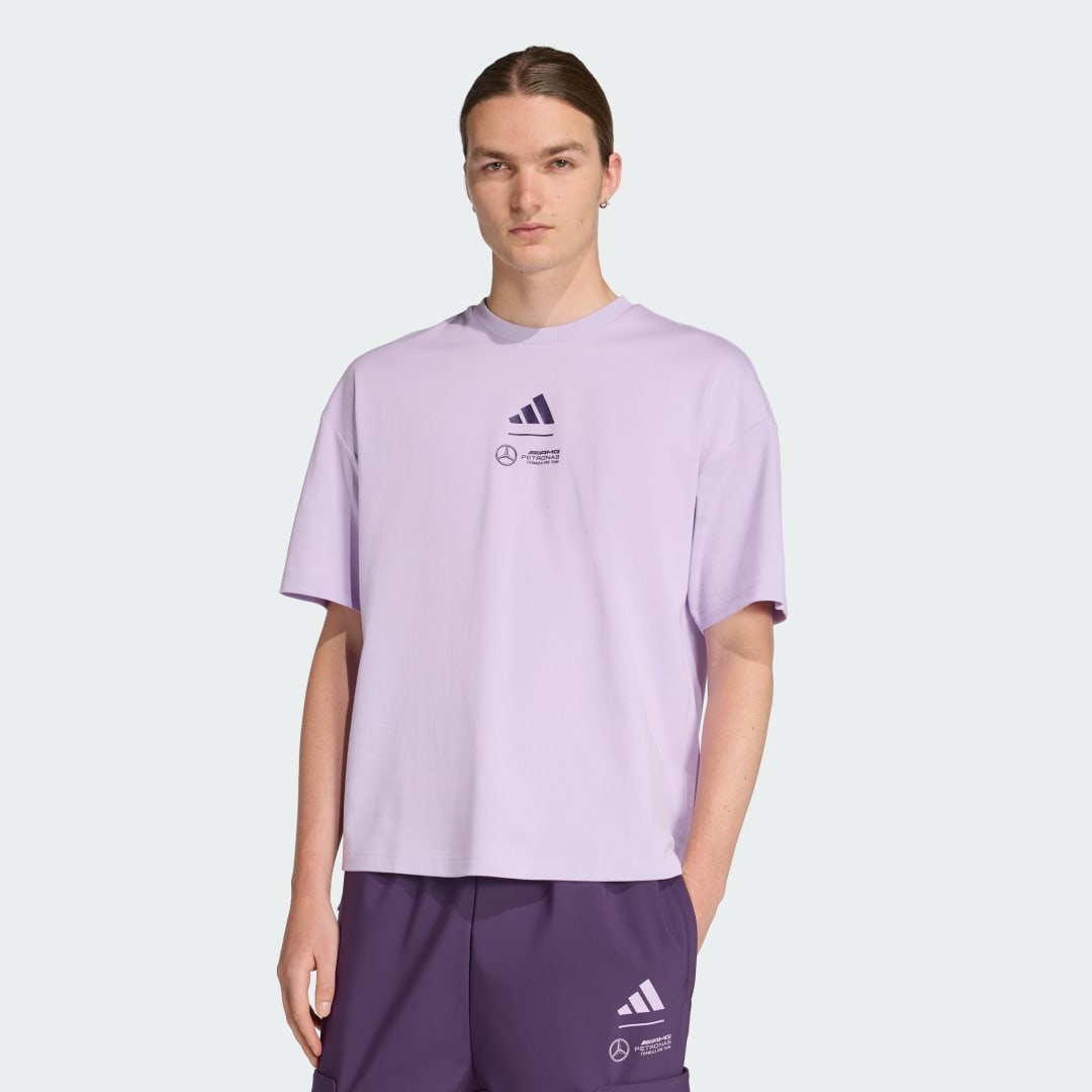 T-paita adidas Performance Mercedes-AMG Petronas Formula One Team Premium Woven T-Shirt Violetti | JX8811, 0