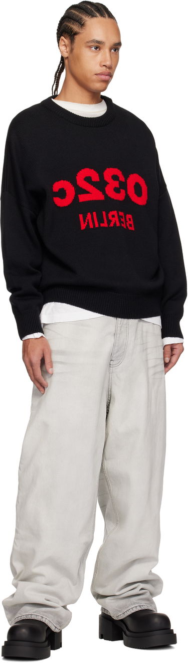 Villapaita 032C 032c ''Selfie'' Knit Sweater Tummansininen | S25-URK-1511-000, 3