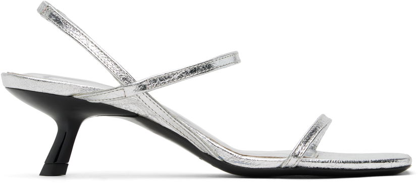 Kengänhoito Anine Bing ANINE BING Hilda Heeled Sandals Metallinen | A-14-10684-SLV1