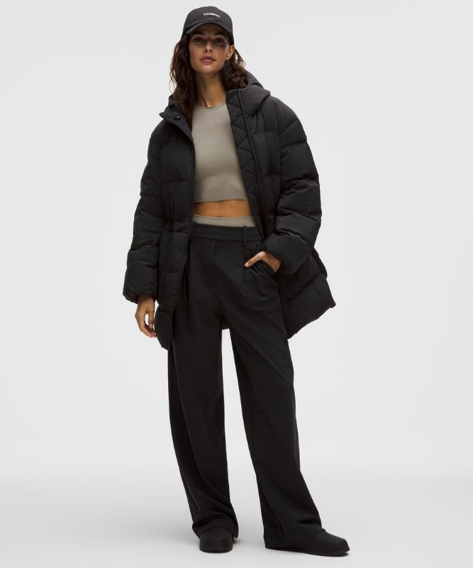 Puffer takki lululemon 600-Fill-Power Down Adjustable Waist Puffer Jacket Musta | prod20003739, 0