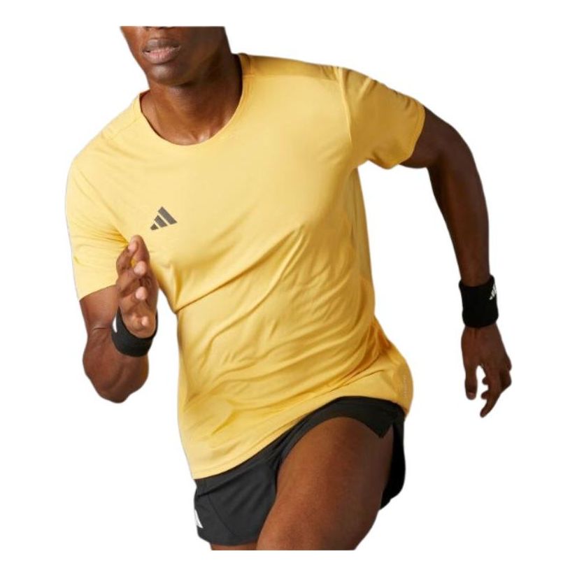 T-paita adidas Performance Adizero Essentials Running T-Shirt Keltainen | IR7126
