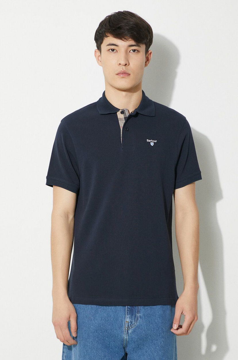 Poolopaita Barbour Short Sleeve Polo Shirt Tummansininen | MML0012