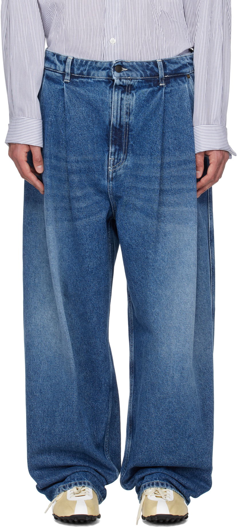 Jeans HED MAYNER Hed Mayner Pleated Jeans Sininen | HMMA67021A-HA191