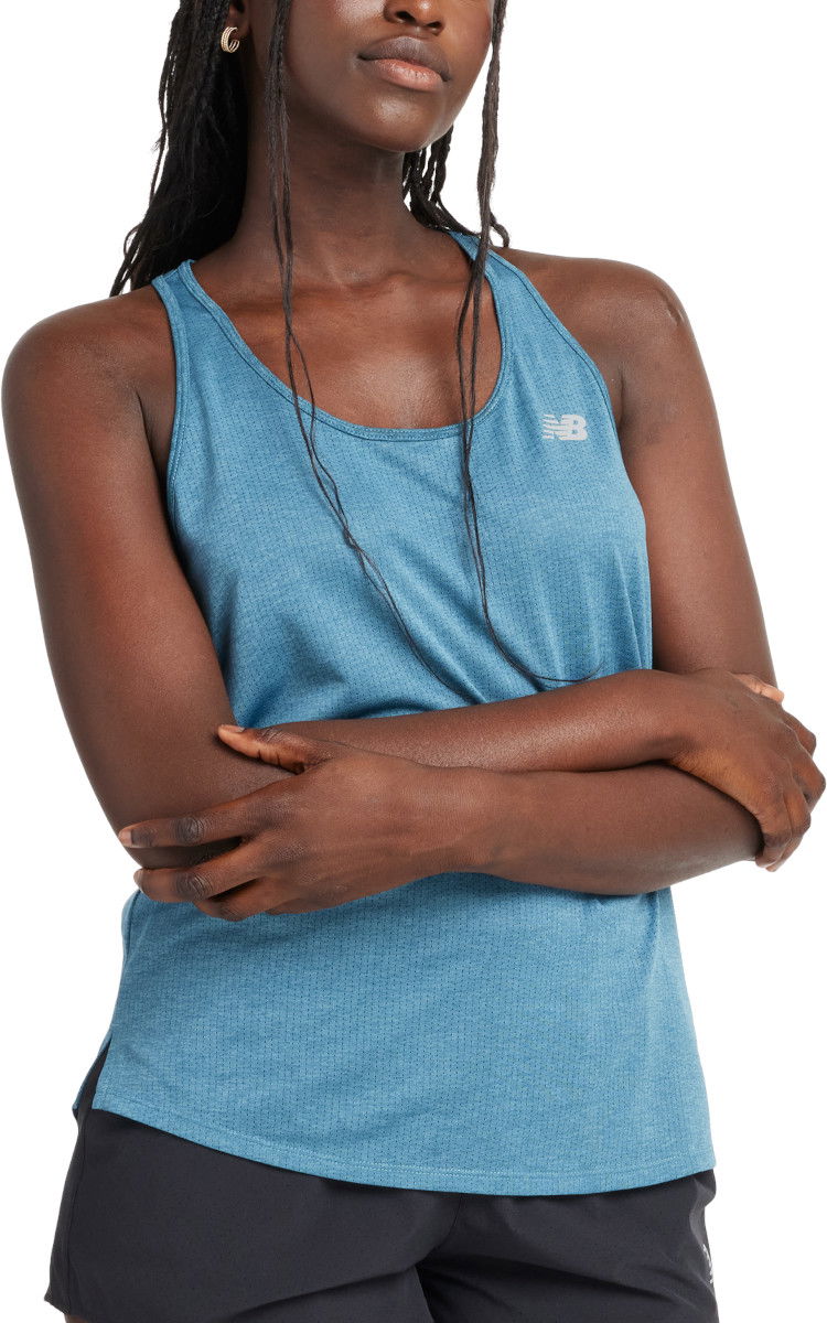 Tankkitoppi New Balance Athletics Tank Sininen | wt41250-tum