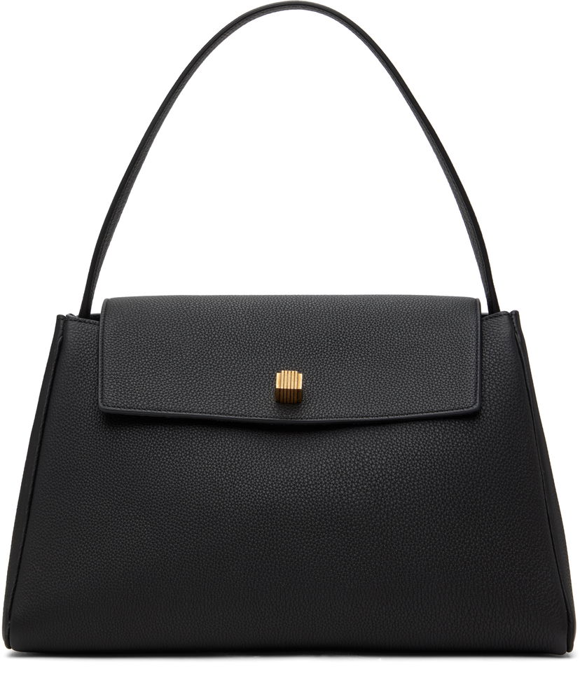 Käsilaukku Khaite KHAITE Audrey Leather Top Handle Bag Musta | H2044-914