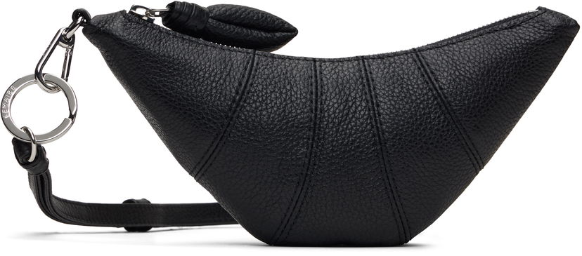 Käsilaukku LEMAIRE Crossbody Croissant Coin Pouch Musta | SL0054 LL0018