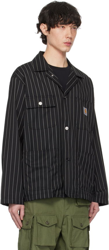 Takki Carhartt WIP Work In Progress Seaton Pinstriped Blazer Musta | I034437, 1