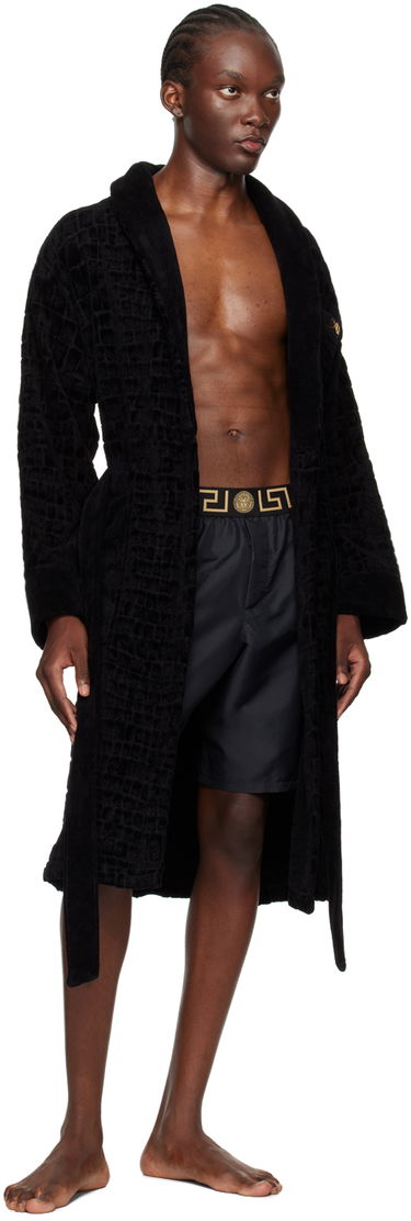 Pyjama Versace Icon Pattern Robe Musta | ZACJ00008_1A11960, 3