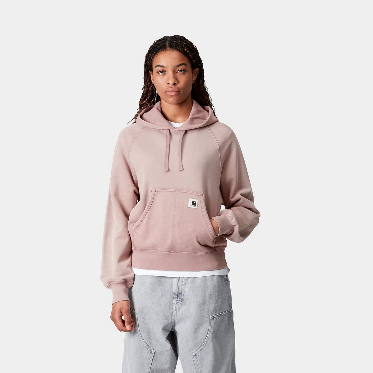Huppari Carhartt WIP Hooded Hudson Sweatshirt Vaaleanpunainen | I035137_8, 0
