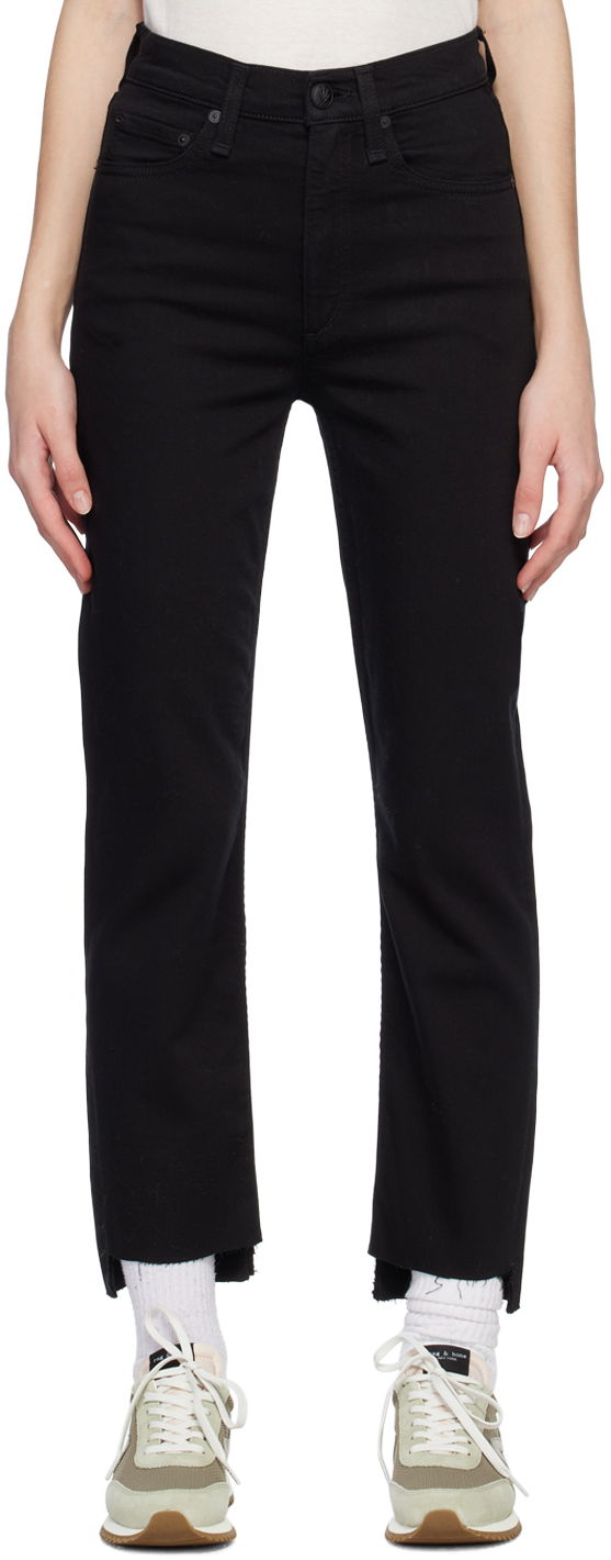 Jeans rag & bone Wren Straight Leg Jeans Musta | WDD23S2913N5BN