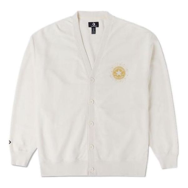 Villapaita Converse Converse Men's Cardigan Valkoinen | 10025501-A02