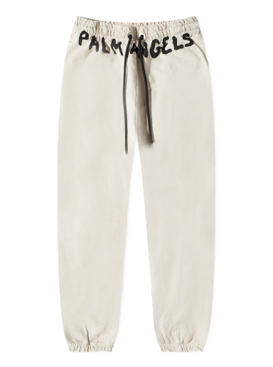 Verryttelyhousut Palm Angels Logo Sweat Pant Valkoinen | PMCH011S23FLE0040110