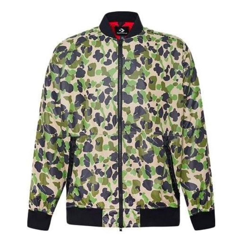 Bomber-takki Converse Printed Utility Bomber Jacket Vihreä | 10019474-A01