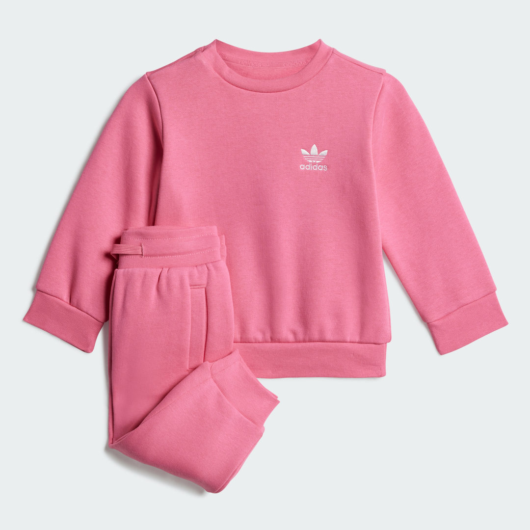 Verryttelypuku adidas Performance Crew Sweatshirt and Pants Set Vaaleanpunainen | JY4869, 0