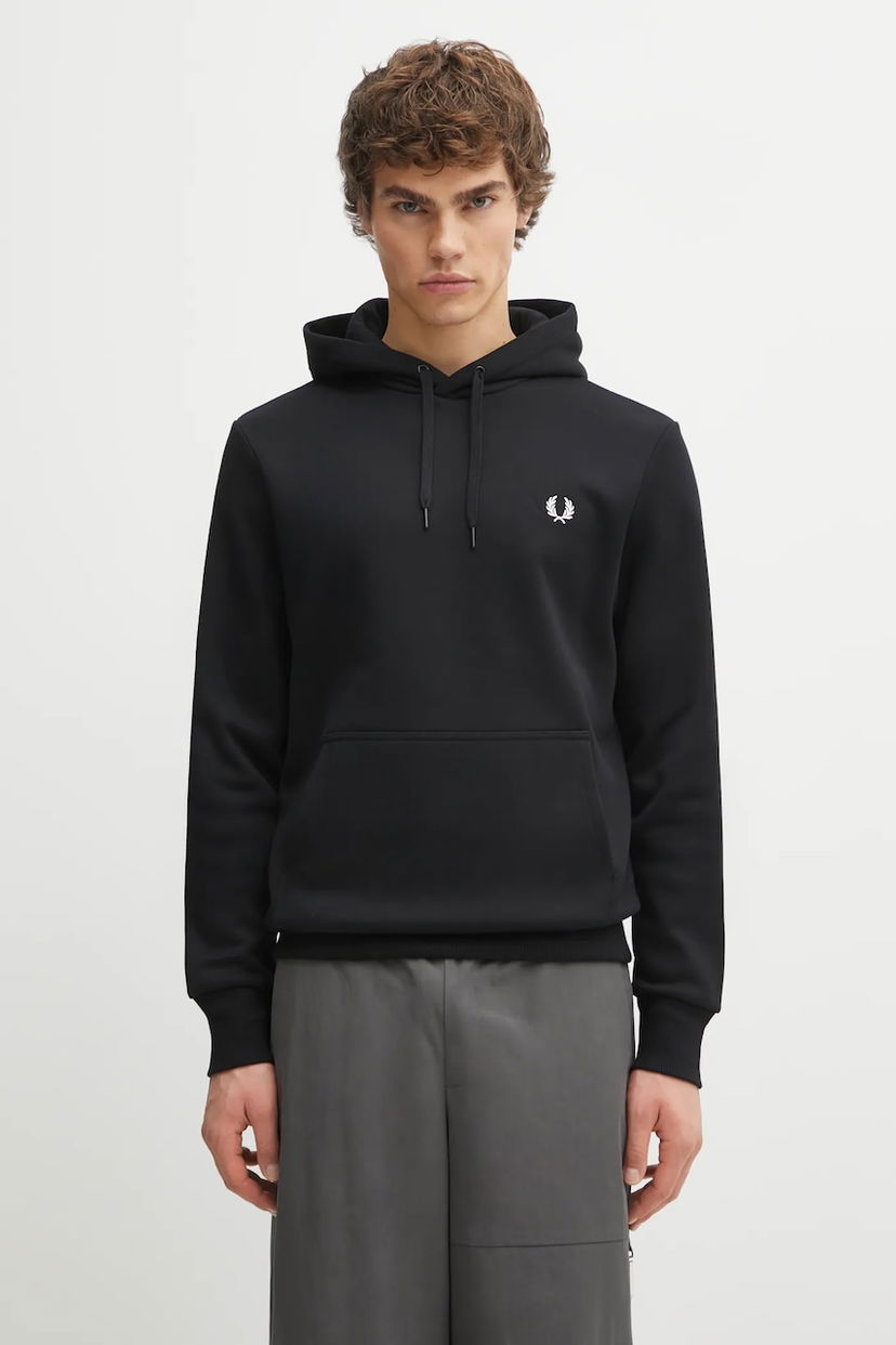 Huppari Fred Perry Smooth Hooded Sweatshirt Musta | M1371