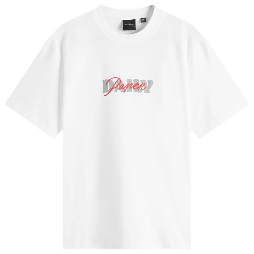 T-paita DAILY PAPER Daily Paper Overwritten T-Shirt Valkoinen | 2511042