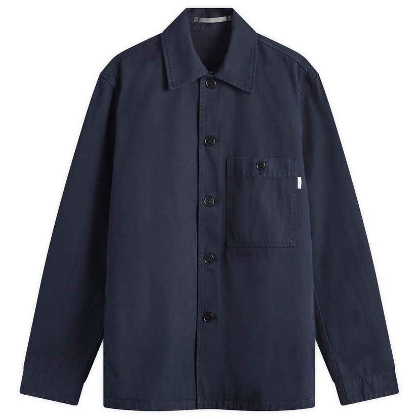 Paita NORSE PROJECTS Twill Overshirt Sininen | N50-0260-7004
