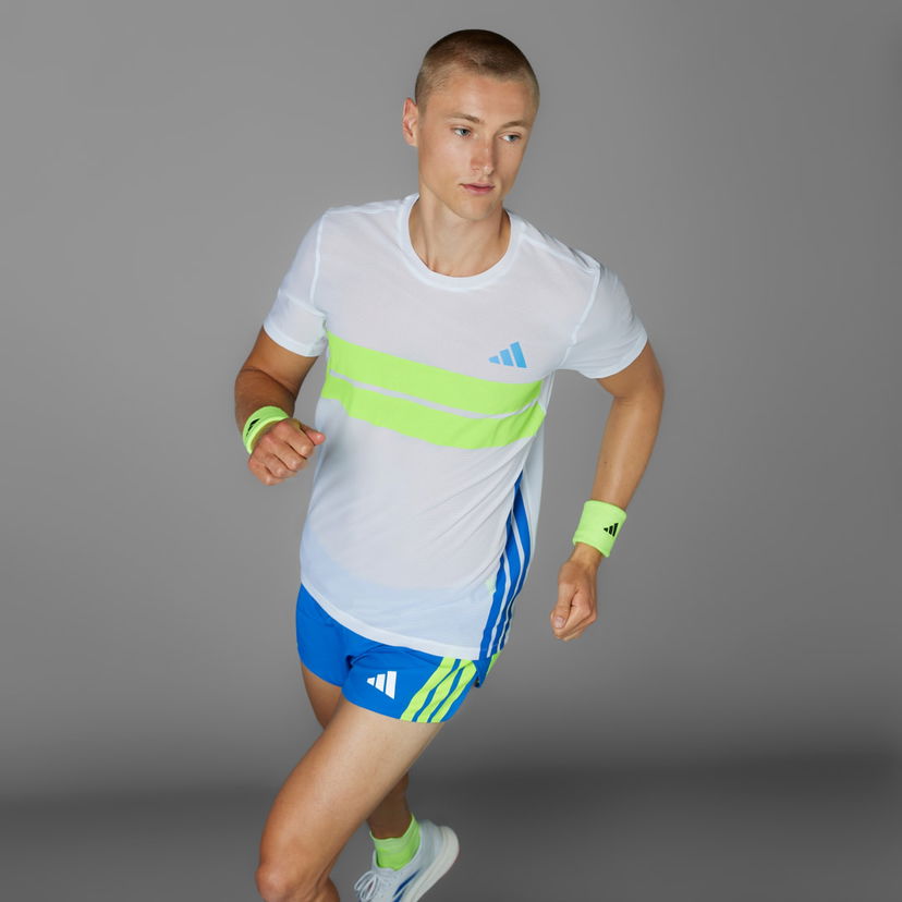 T-paita adidas Performance Retro Running T-Shirt Valkoinen | JD7316