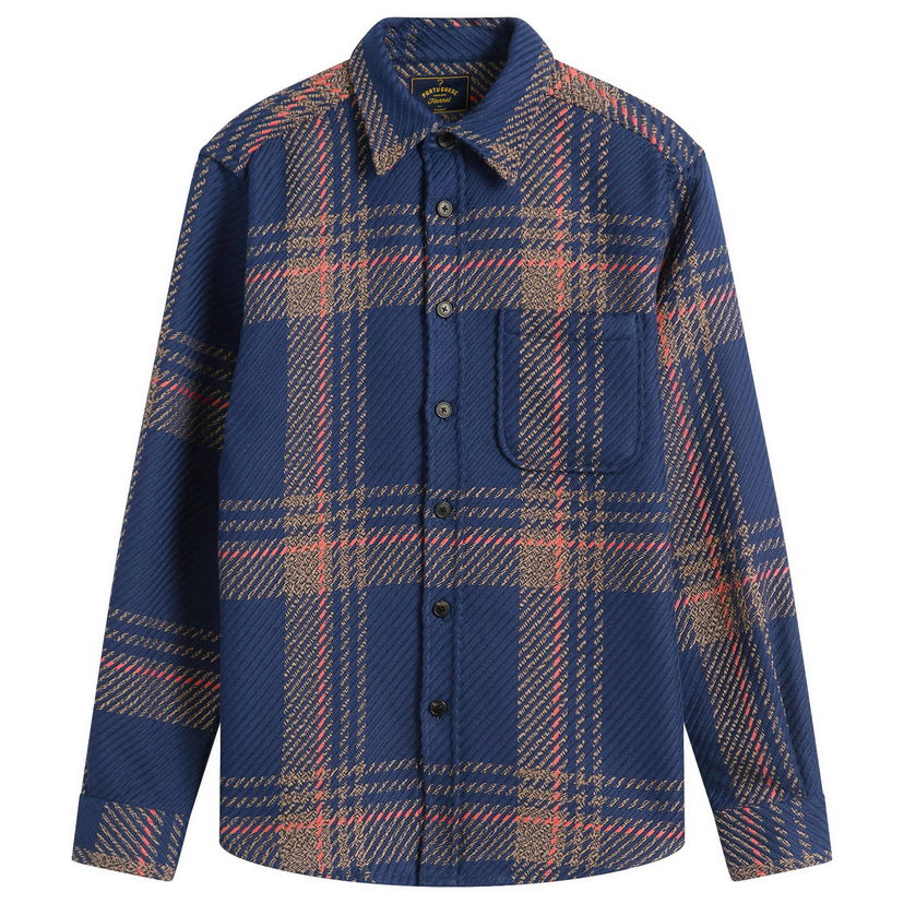 Paita Portuguese Flannel Upper Overshirt in Blend, Size Small Monivärinen | AW25077-NVB