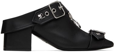 Tennarit ja kengät Courrèges Leather Mules With Buckle Musta | 124SCS096CV0027, 0