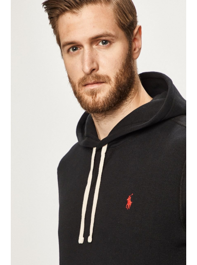 Huppari Polo by Ralph Lauren Classic Popover Hoody Musta | 710766778008