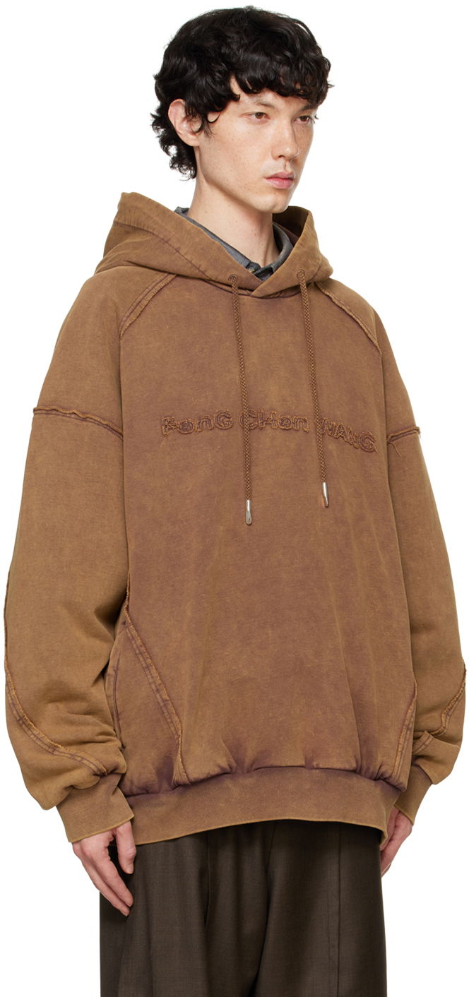 Huppari Feng Chen Wang Feng Chen Wang Washed Hoodie Ruskea | FUF18HD04, 1