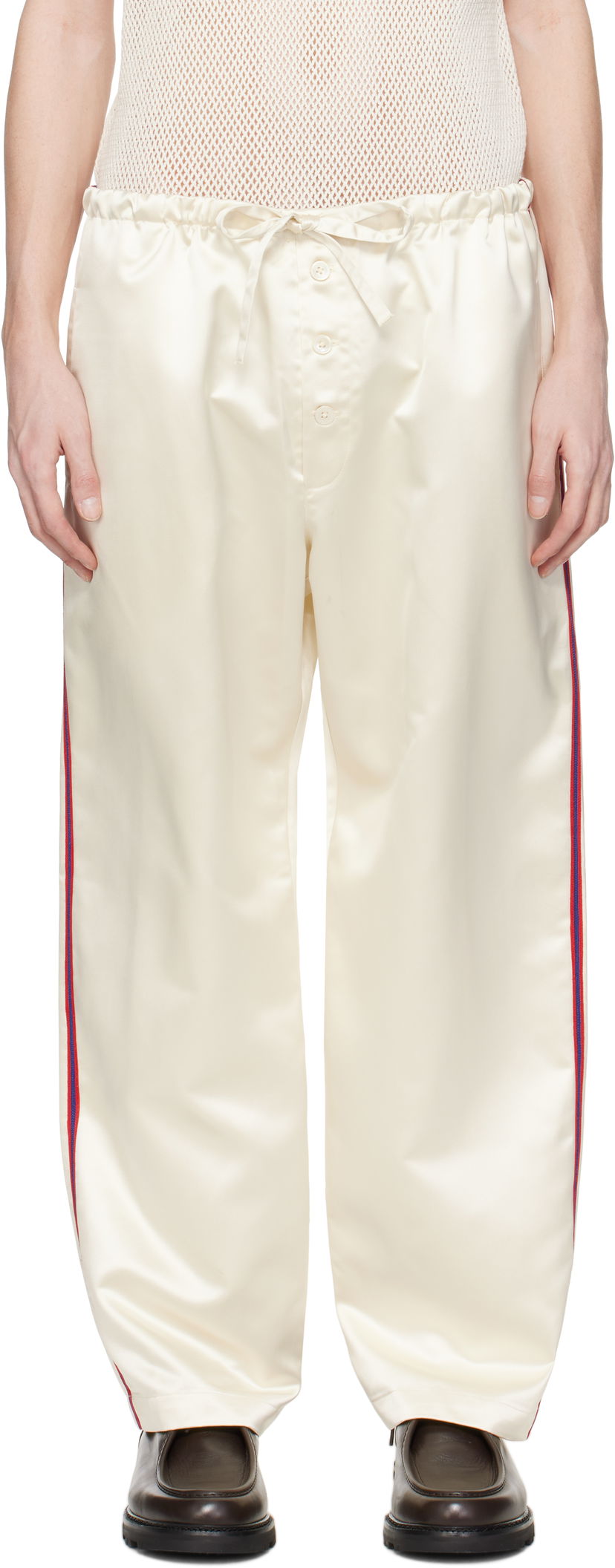 Verryttelyhousut Bode Bode Redtail Pyjama Pants Valkoinen | MRS25BT028