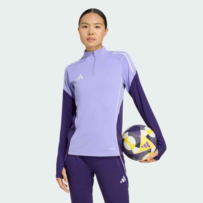 Verryttelypuku adidas Performance Tiro 25 Competition Training Quarter-Zip Top Violetti | JW4385