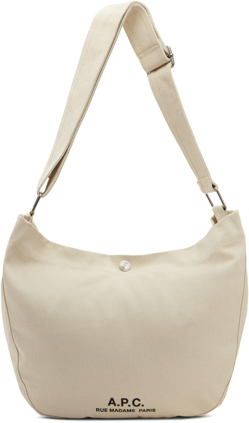 Käsilaukku A.P.C. Off-White Journal Satchel Bag Beige | PSAJZ-M61939